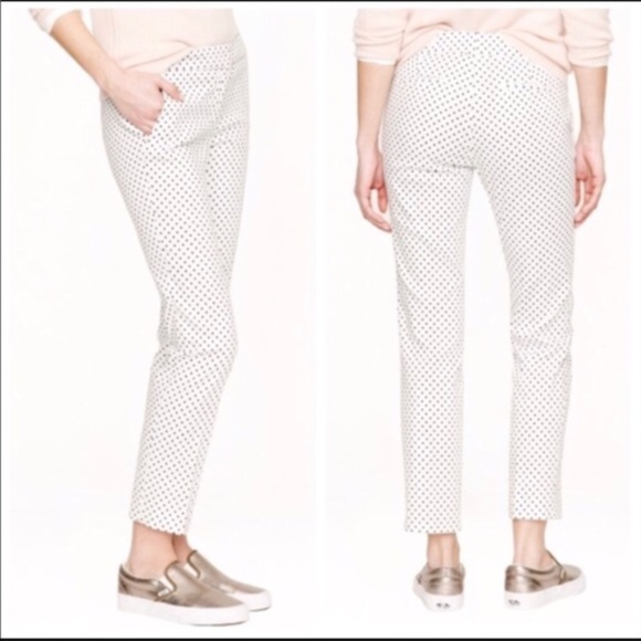 J. Crew 4 Campbell White Triangle Chino Capri Pant - Picture 1 of 8